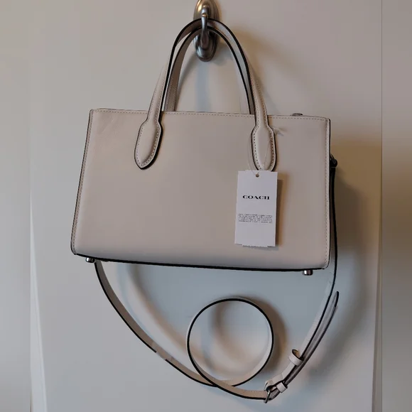 NWT Coach Cream Leather Handbag - Picture 2 of 8